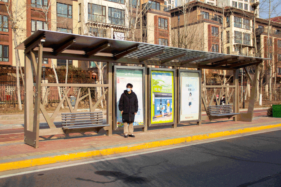今天,生态城两座新公交站亭正式启用_乘客_功能_换乘
