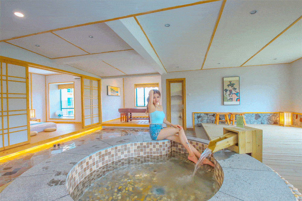 北海道日式温泉,就系佛山附近?叹4A真温泉,入住日式主题房,随便一拍出大片_肇庆_房间内_池房