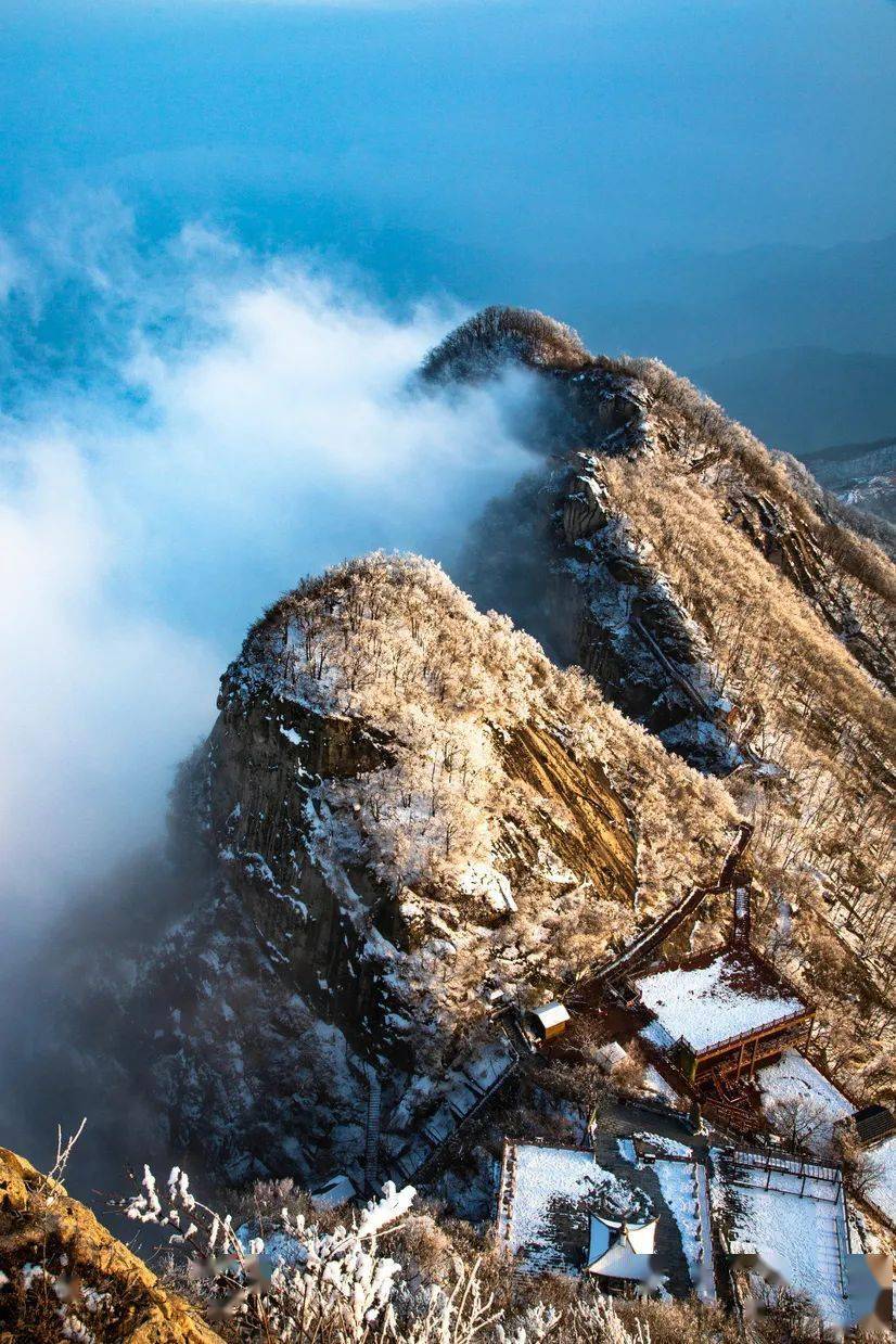 雪后的五朵山,美若人间仙境…与君共赏,冬雪之美!_雪景_中原_畅游