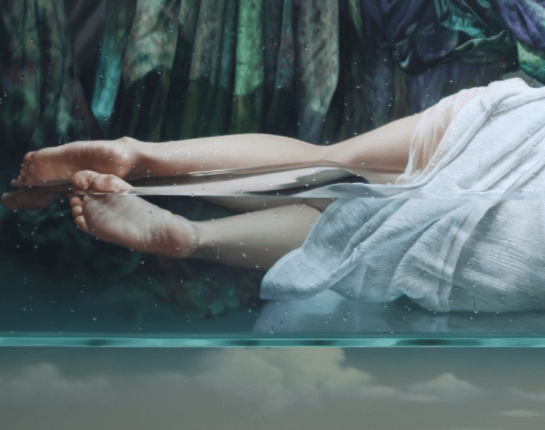 韩国艺术家郑海光的女人体油画,写实唯美!