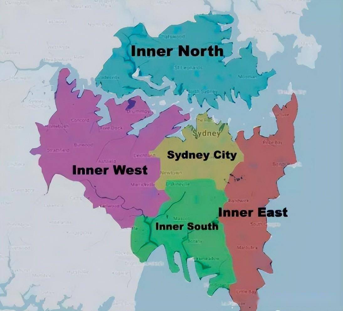 悉尼都会区,没有统一总的行政区,每个地方区域地块,都有区议会,各管一