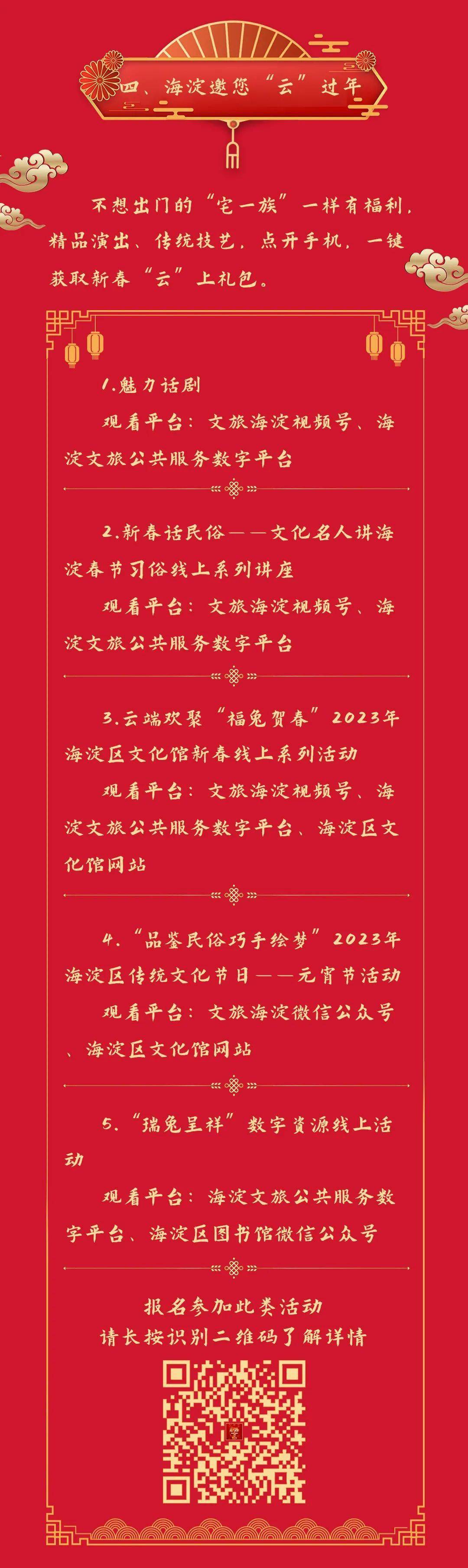 兔年嗨皮new year！庆佳节，迎团聚～海淀文旅多彩文化活动点亮春节假期！