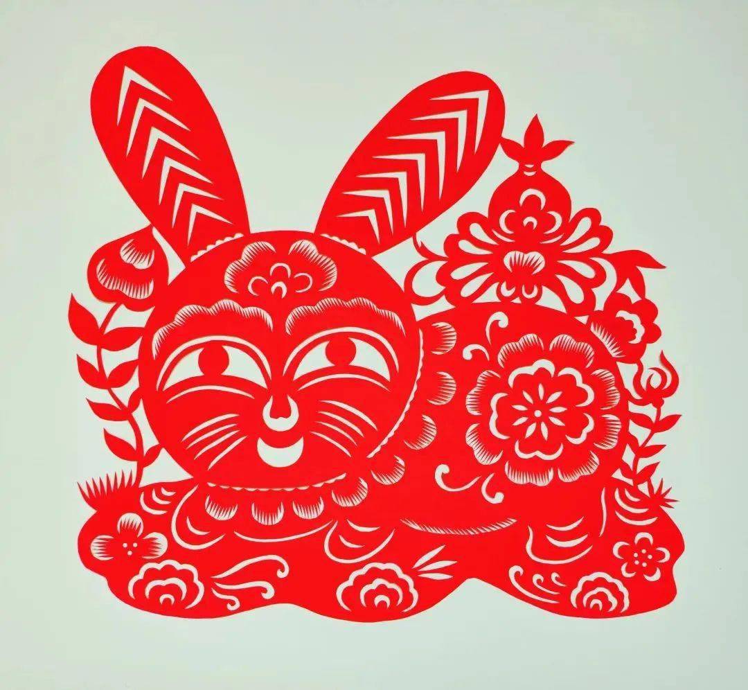 "生态黄河口 喜迎癸卯兔"2023玉兔贺岁剪纸作品赏析_山东省_福建省