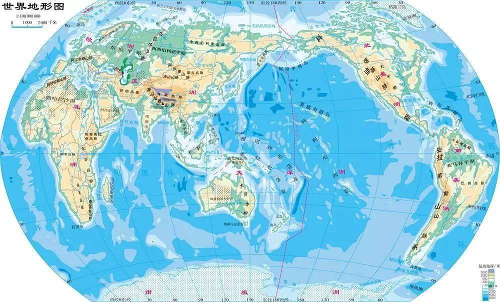 世界政区图地图打印版图片