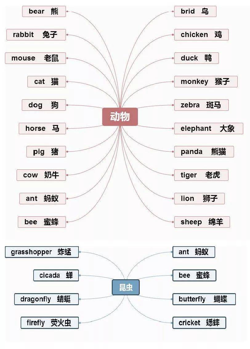 小学英语重点常识思维导图汇总，1-6年级全都有！（可下载）