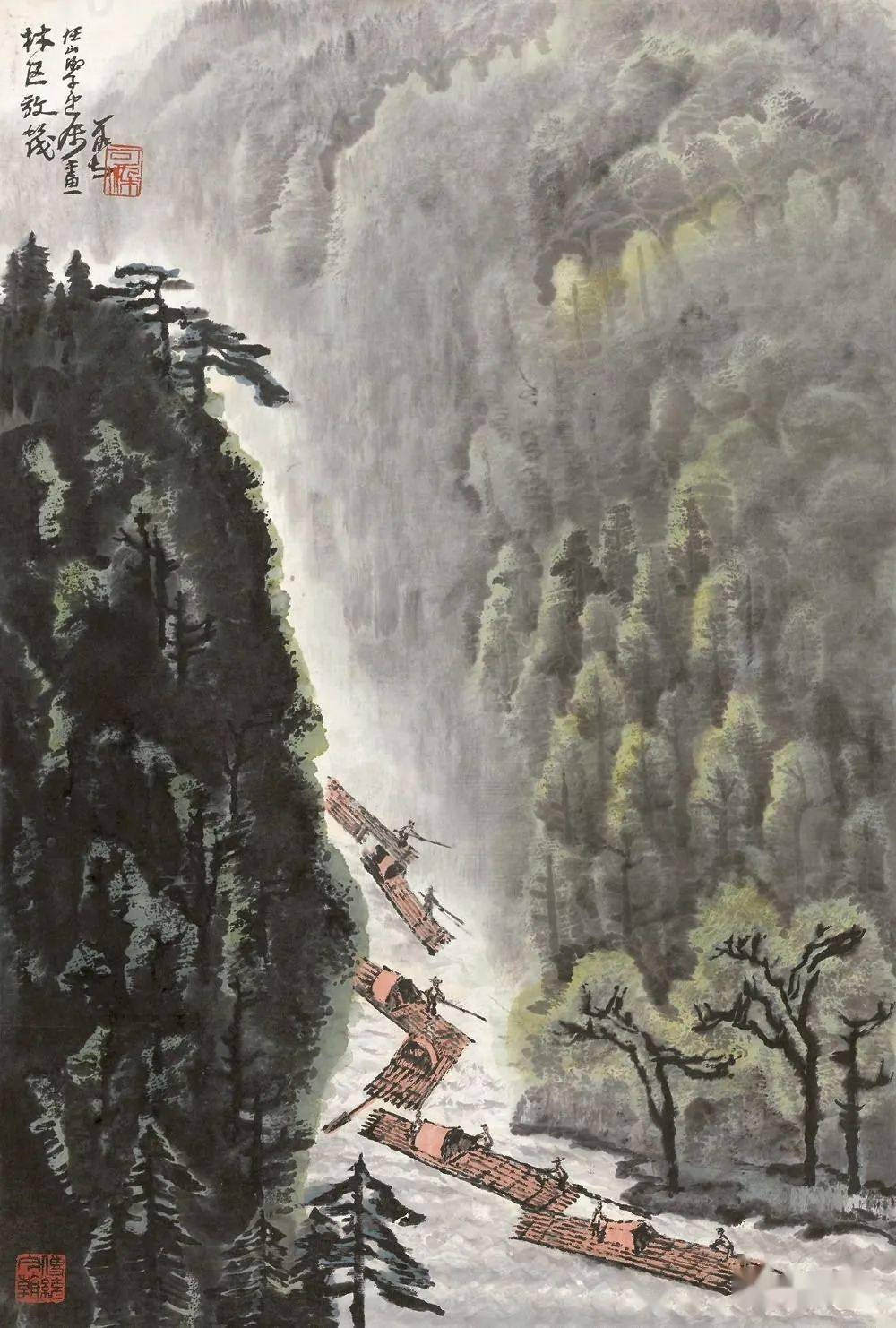 李可染的山水画(高清138图)_cm_漓江_黄山