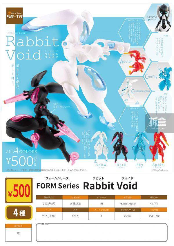 SO-TA FORM系列兔子机甲RABBIT VOID可动模型扭蛋拼装摆件_手机搜狐网