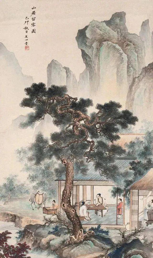 英年早逝的国画大师，王心竟的山水画，清雅！_作品_影响_艺术