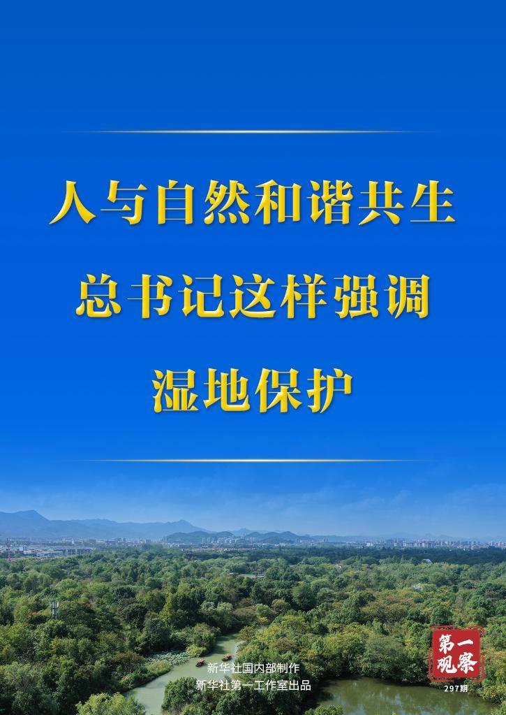 第一观察丨人与自然和谐共生，总书记这样强调湿地保护习近平生态发展 0607