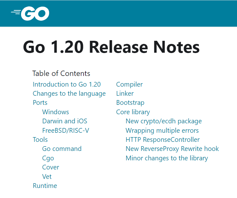 Go 1.20正式发布，最初一个撑持Win7、Win8等旧系统的版本