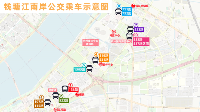 城東過江前往濱江,蕭山,機場,寧波,紹興方向:德勝快速路(或錢塘快速路