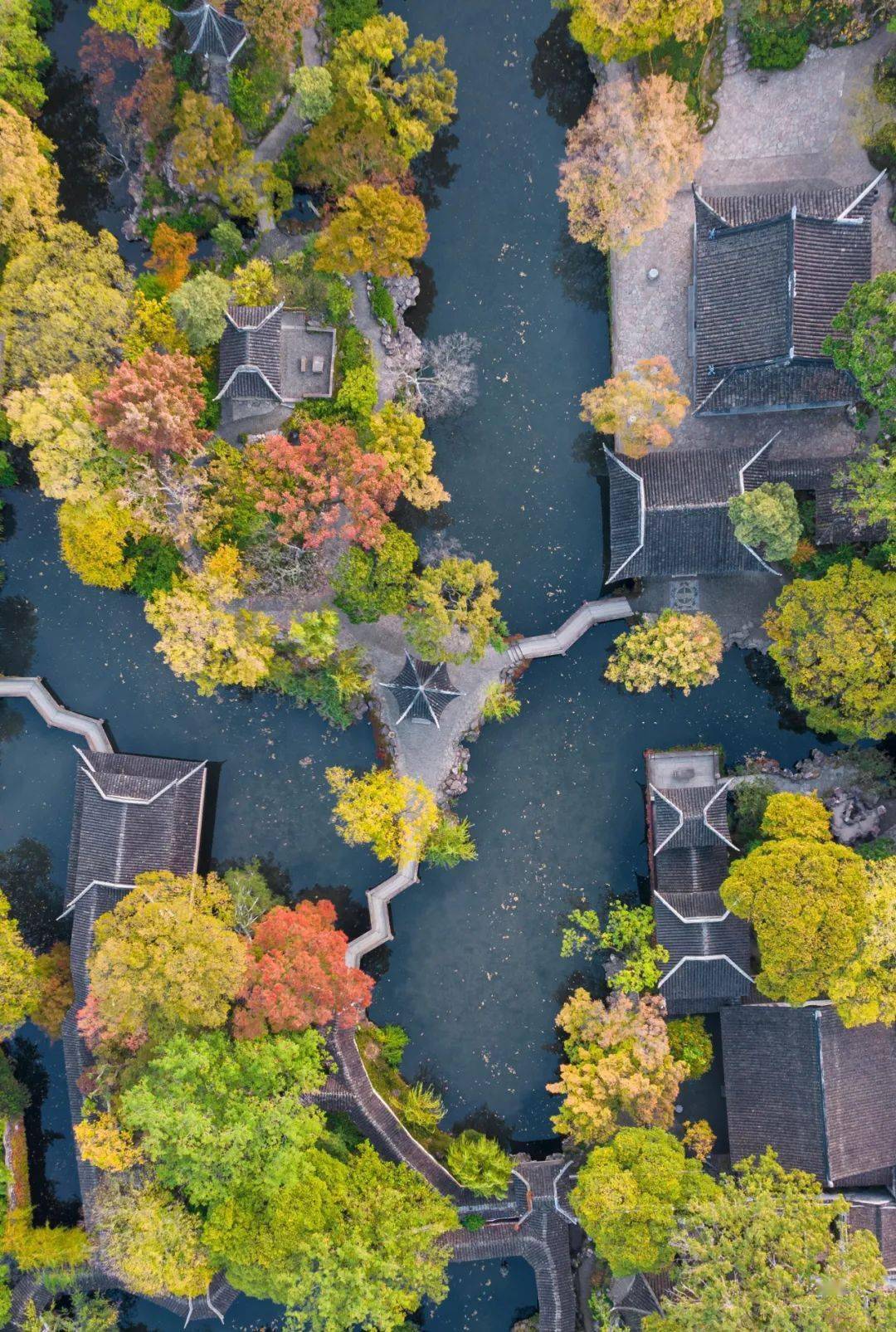 留园俯瞰全景图图片