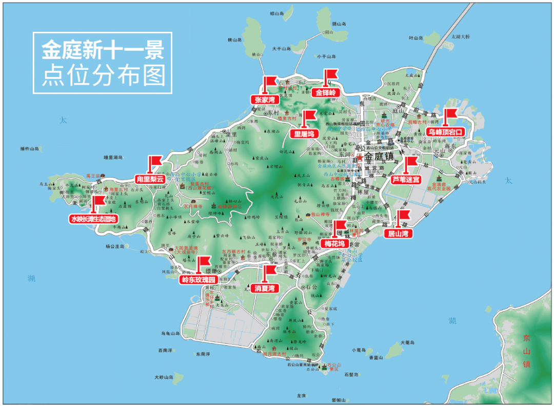 太湖西山岛地图图片