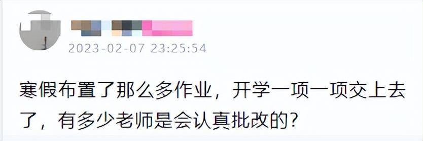 认认真真做的寒假作业，老师只写了个“阅”？孩子很失落！ 你家孩子上交的寒假作业，老师有没有认真批改?