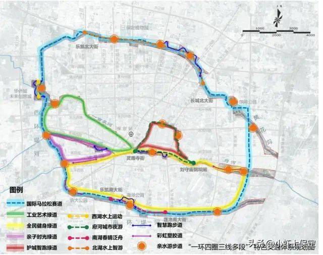 保定环城水系二期:府河码头,古城墙,护城河道,天水古桥等等…值得期待