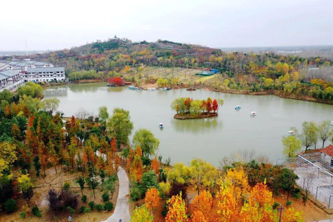沭阳韩山公园全景图图片