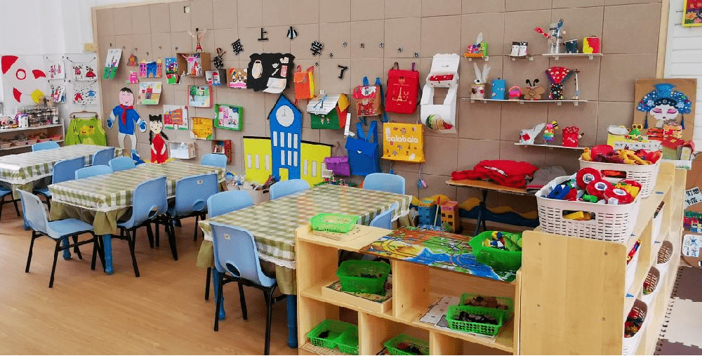 而幼儿园内部物质环境分为室内环境和户外环境两个部分,而在这个层级