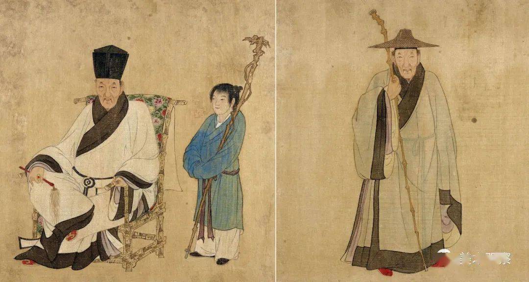 陆树声穿文官冠服,包括朝服像,公服像,常服像和两幅忠静冠服(燕服)像