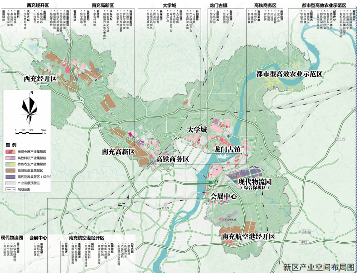 南充市临江新区地图图片