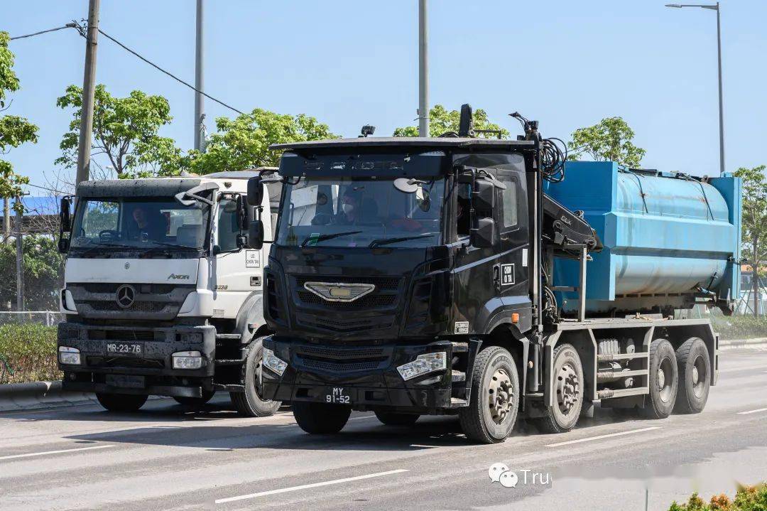 20年车龄老车满街跑 澳门街头街拍重型卡车_搜狐汽车_搜狐网