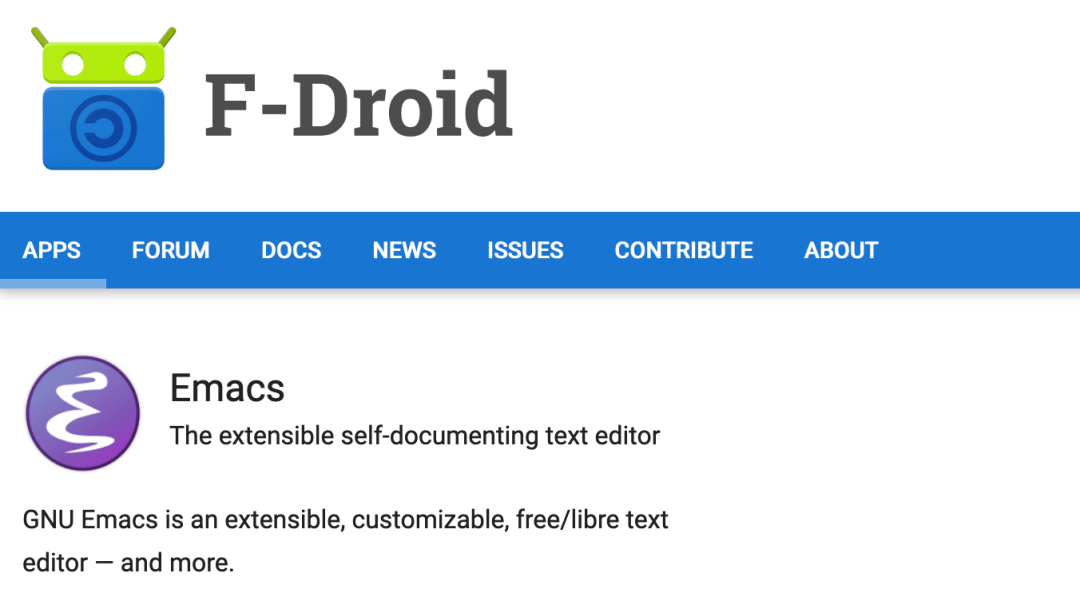 Android版Emacs上架F-Droid