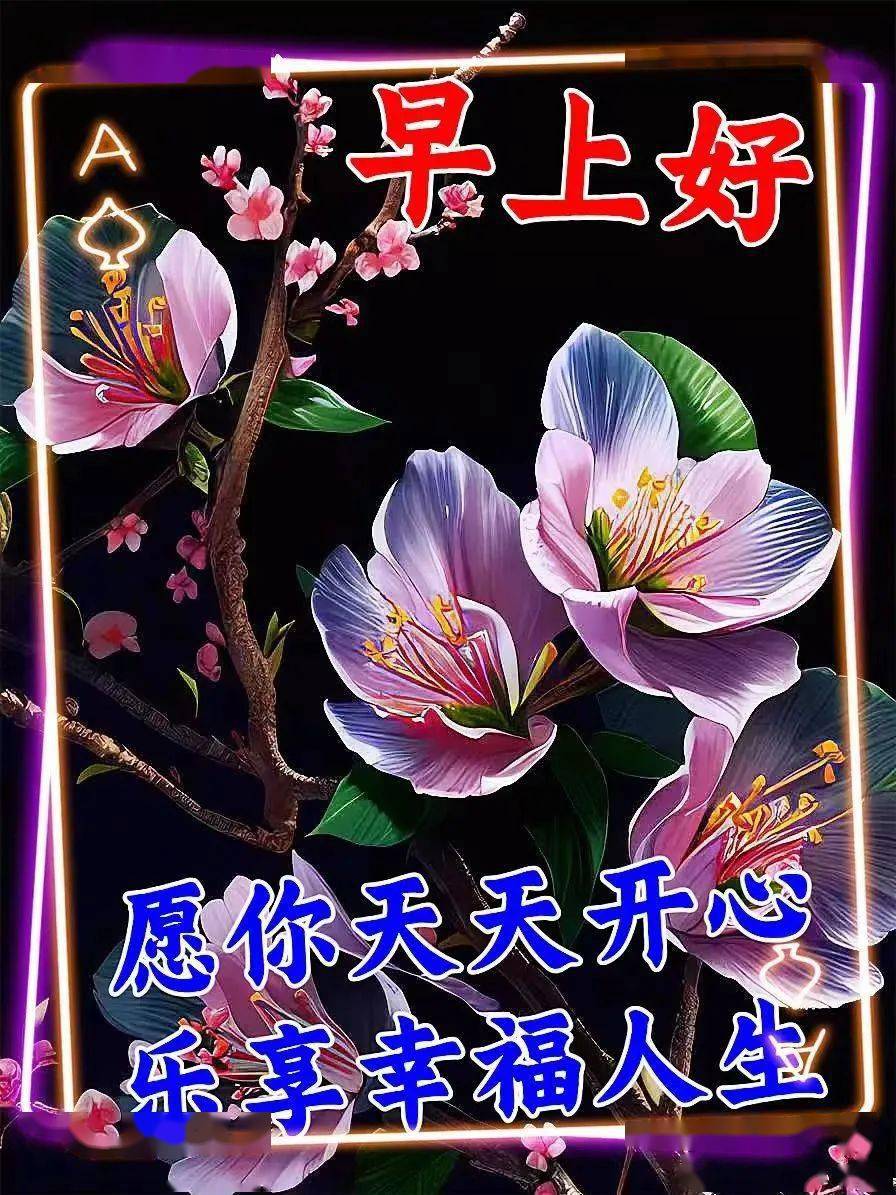 今天喜,明天乐,天天热爱新生活,起个早,问声好,开心快乐无烦恼.