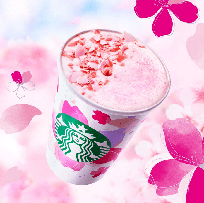 日本星巴克2023樱花系列闪亮登场,粉紫配色,氛围感狠狠拿捏住了!