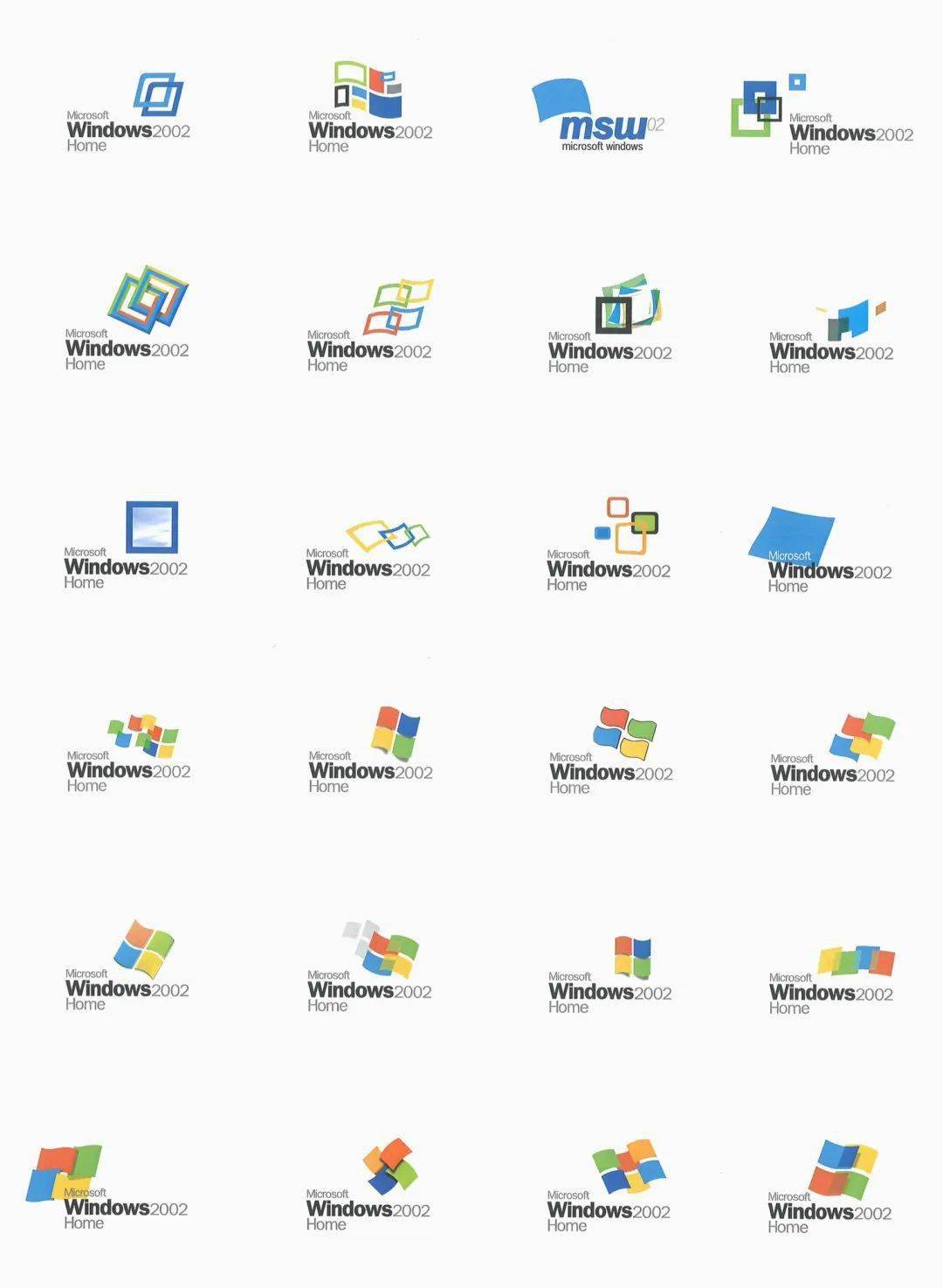 的新标志就这样诞生了windows xp home edition sp2 2002 标志windows
