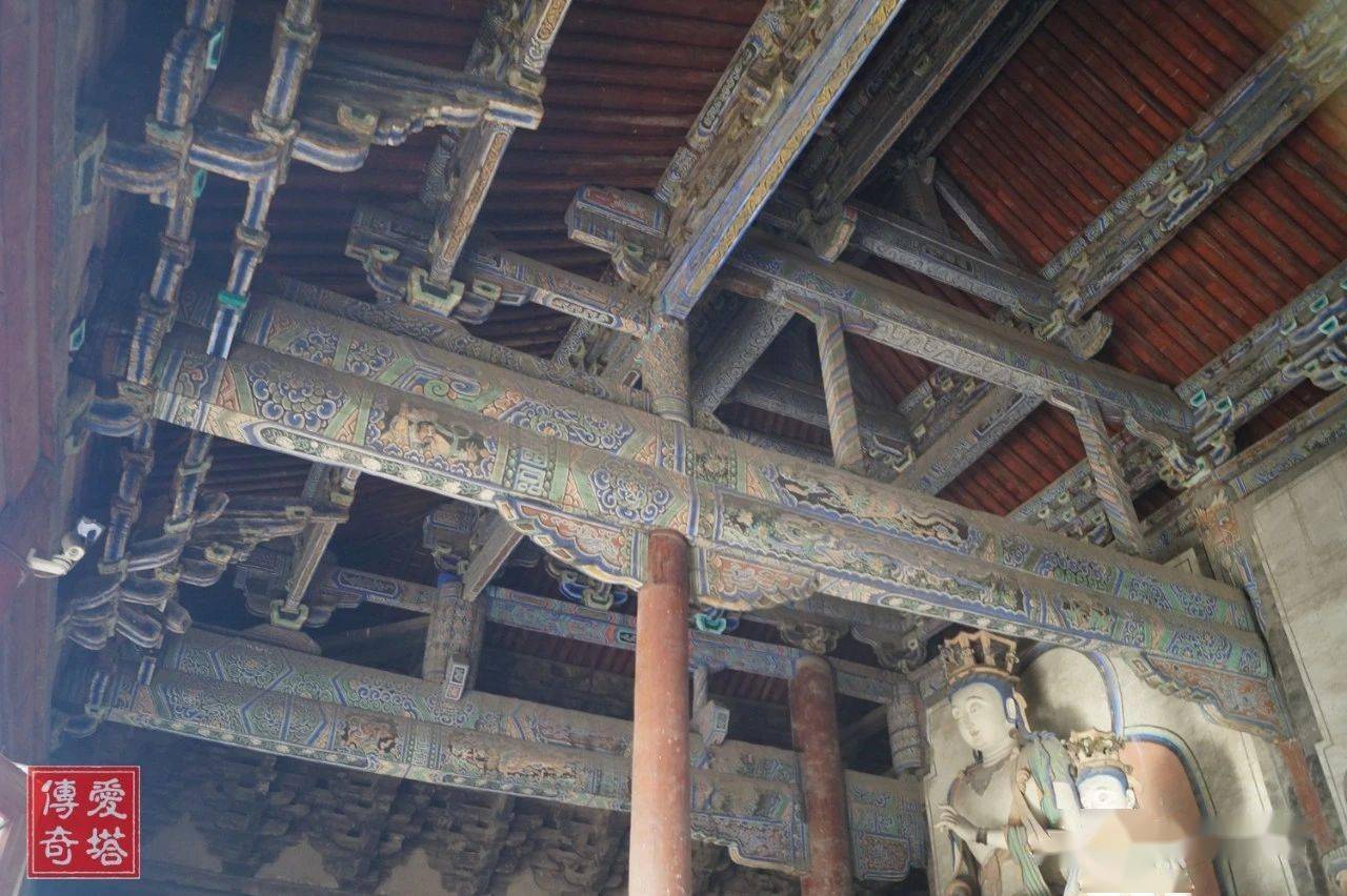 山西大同善化寺三圣殿#金代建筑# (9)_大殿_双昂_梁思成