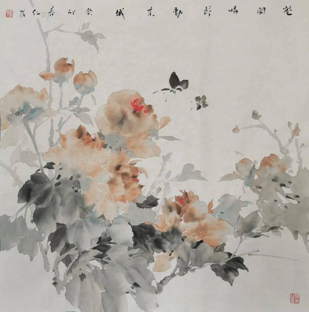 幽篁引禽来王艺辉春风又绿江南岸张友青春山积翠吴树来春到梨花坡文字