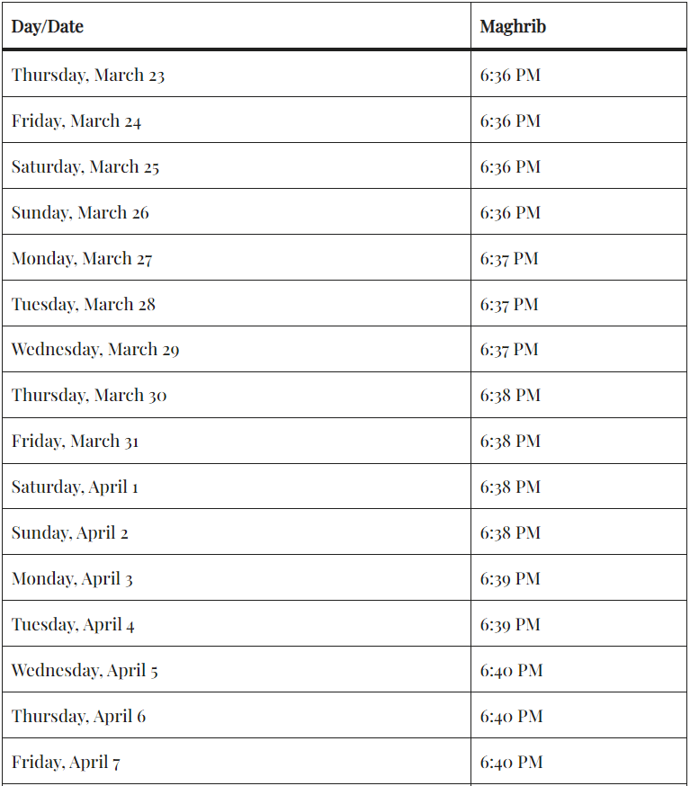 2023年斋月:利雅得,吉达和达曼的开斋时间都在这里啦!_程序_优惠_月球