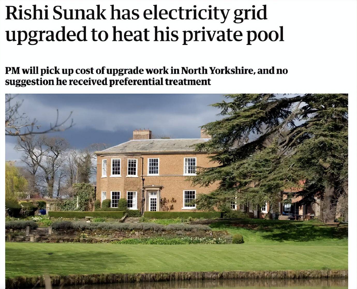 英首相在历史遗迹建私人泳池，耗电巨大当地电网必须升级_搜狐网