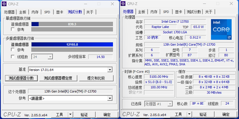 酷睿i7-13700评测：能效比飞升、功耗温度喜人