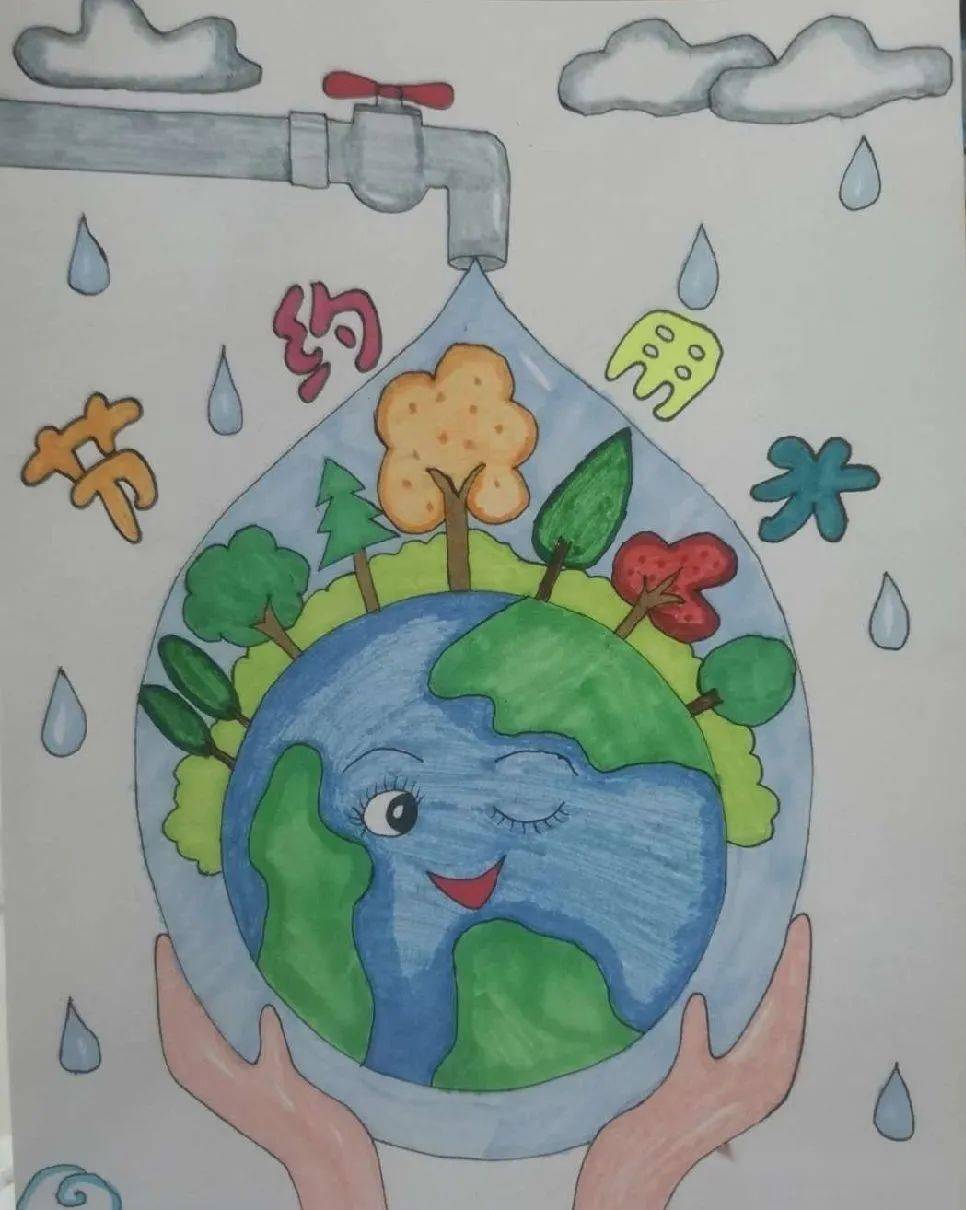 【地球一小时】童心妙笔 守护地球———宁安路小学环保小画家作品