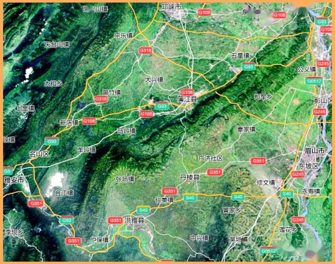 长秋山卫星图更多精彩,敬请关注