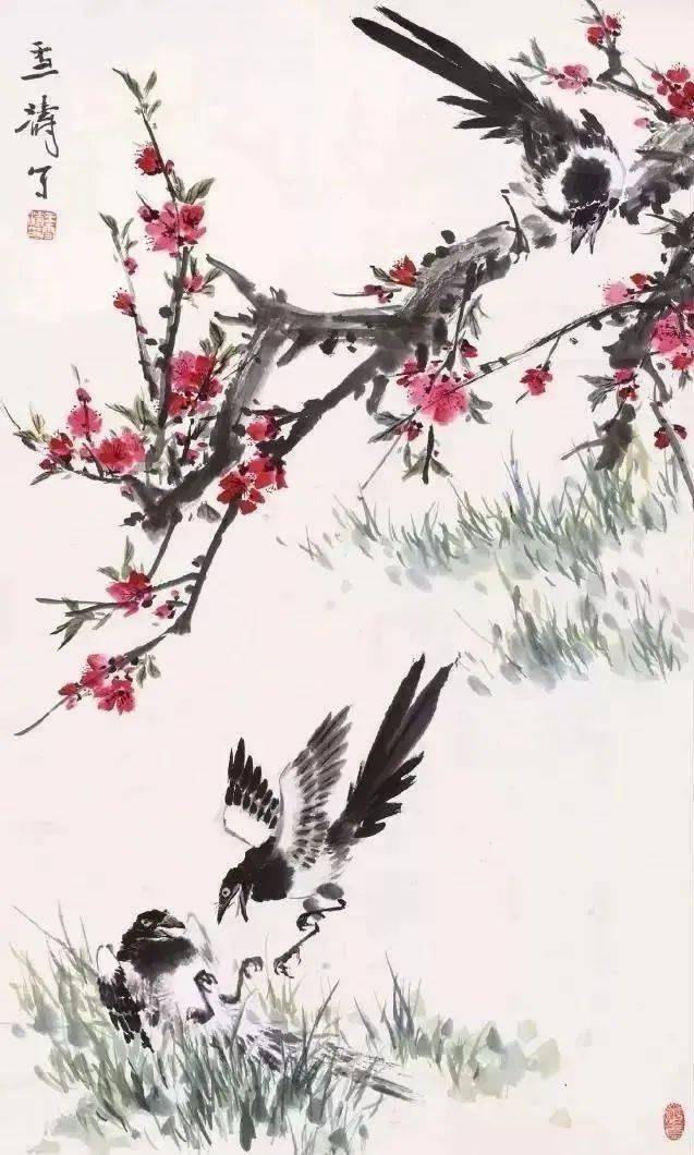 100幅桃花图,如滚滚红尘,艳丽地绽放在人间烟火里