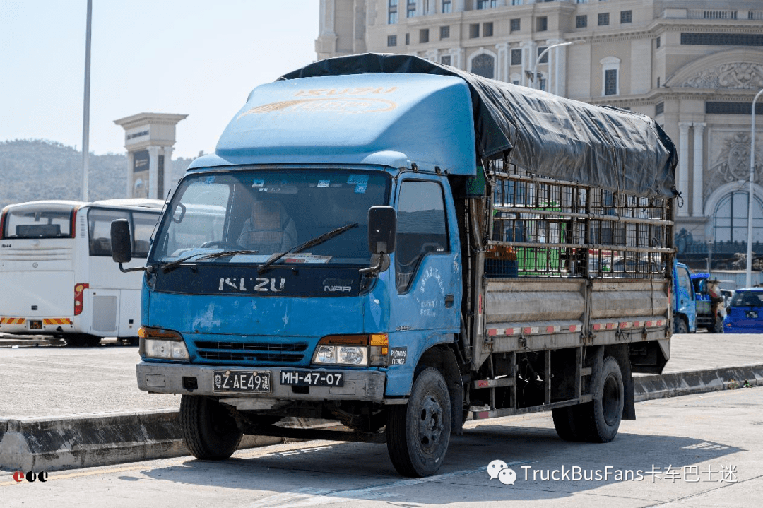 澳门特辑丨蓝白小精灵满地跑——澳门街头街拍轻卡(五十铃篇)_搜狐