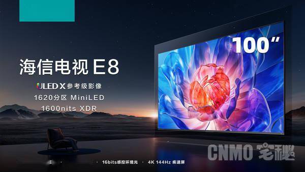 “千级分区百吋MiniLED电视”，海信电视行业首发E8K 