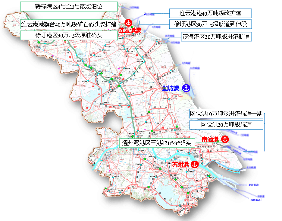 江苏内河水运地图图片