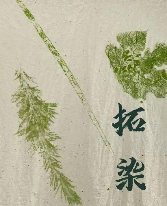周末工作坊|"拓花草 染春天"领略植物拓染非遗魅力_活动_技艺_时间