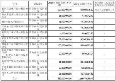 新凤鸣集团股份有限公司2022年度陈述摘要