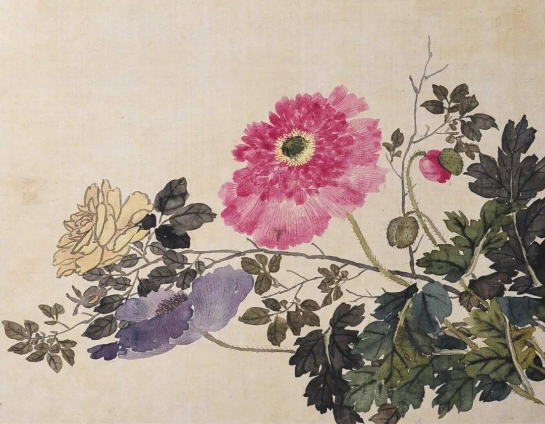 任伯年《花卉图册十二开》