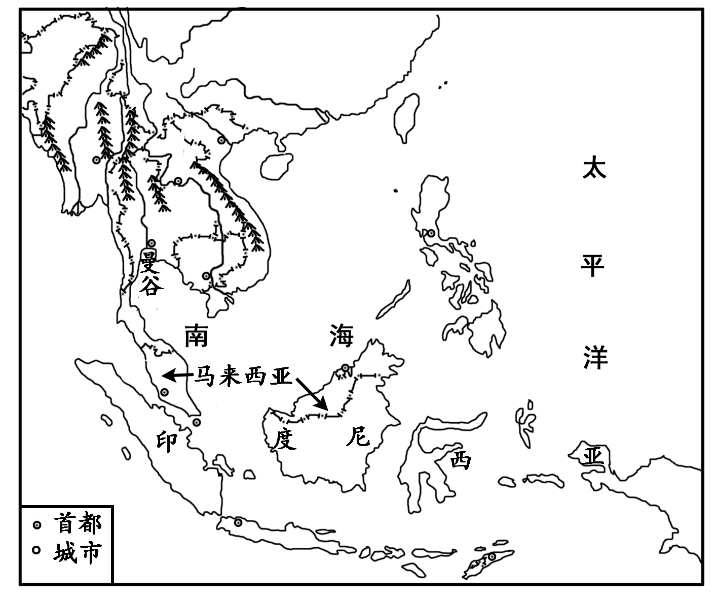 亚欧地图简笔画图片