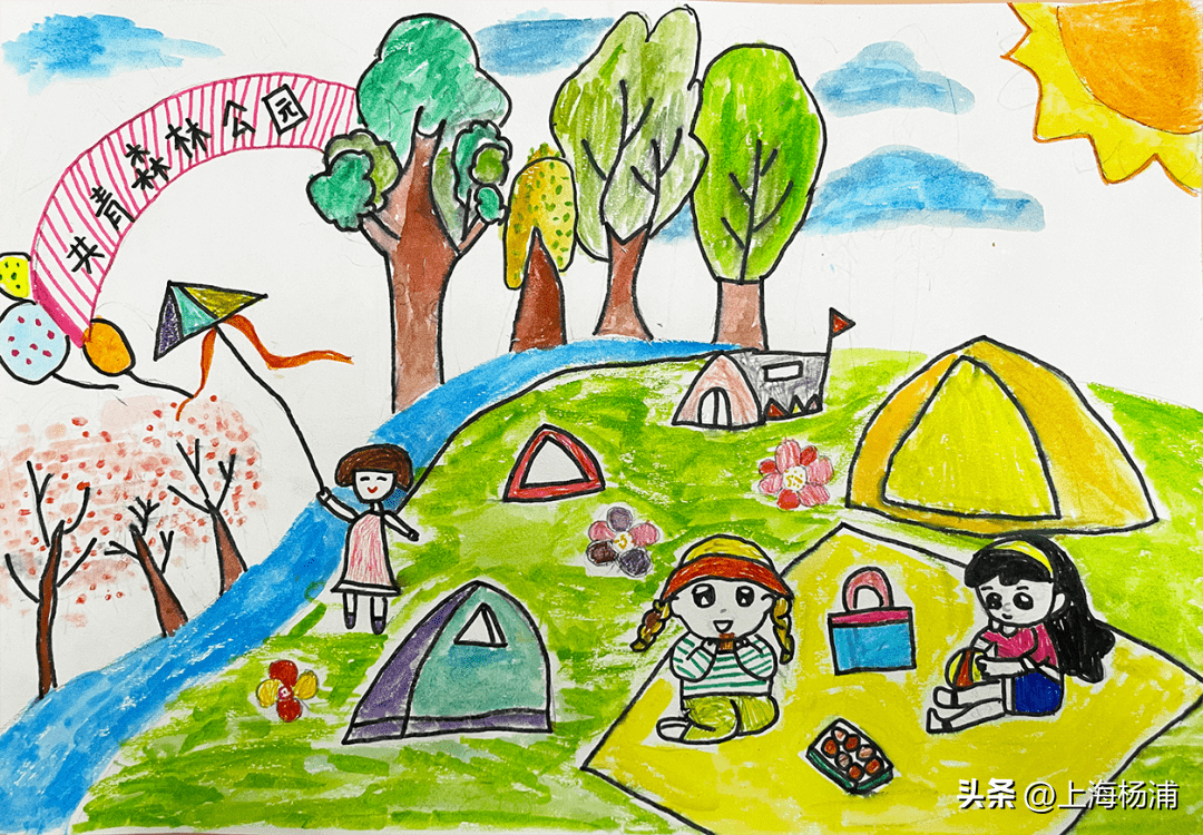 来看小画家们笔下的杨浦_作品_编号_幼儿园