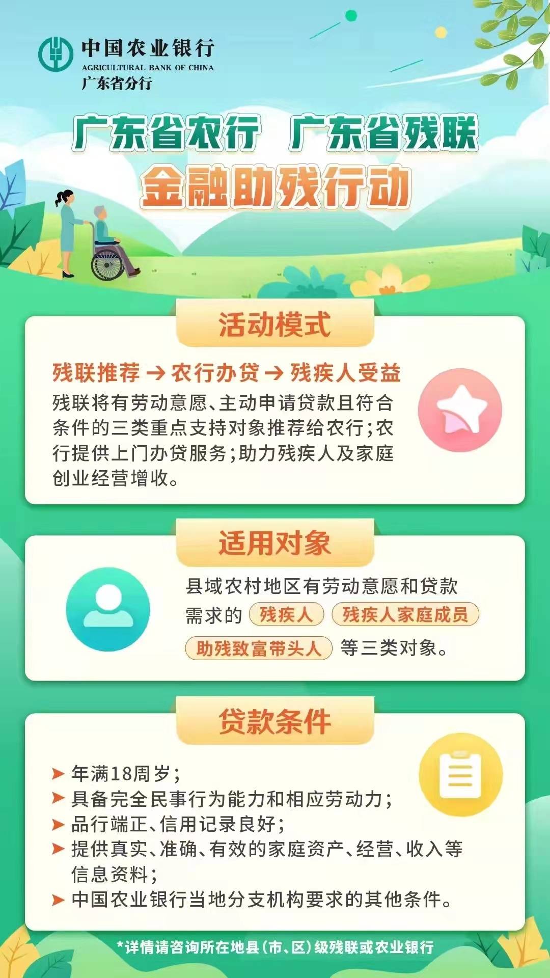助残贷款如何申请？农行云浮分行支招