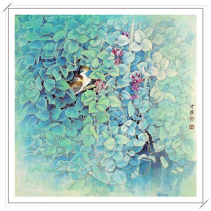玉质凝香|周中耀工笔花鸟画_作品_中国画_艺术