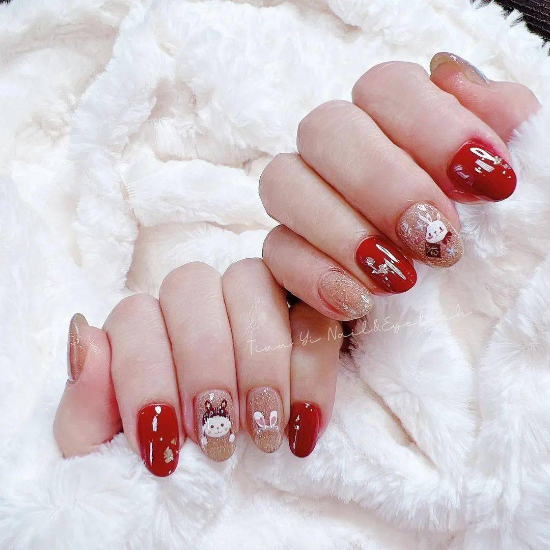 本命年红色美甲合集!旺运又旺财~_侵权_版权