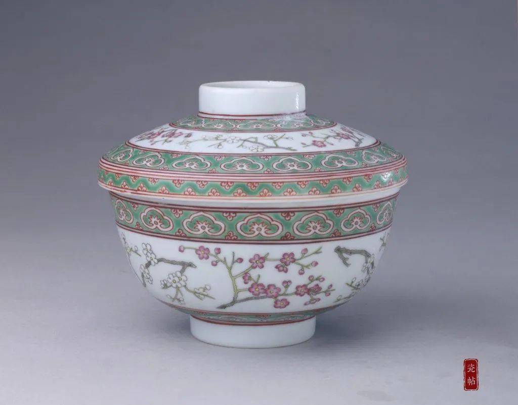 中国古玩 唐物 清代 大清道光年製 款 紛彩 鉢 古作 時代物 8070 - 工芸品