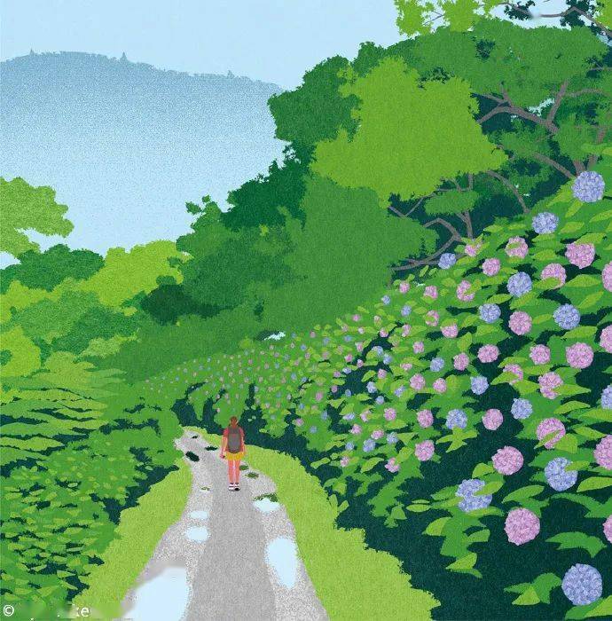 日本插画师ryo takemasa的作品多以自然风景为主.