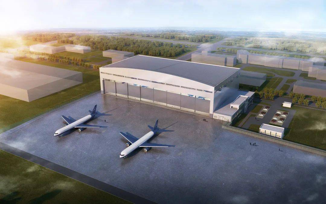 机场改扩建配套附属机务区工程全面开工建设_维修_机库_型飞机